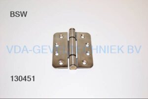 BSW Scharnier RVS afgerond 102x89 mm RD 804 STD