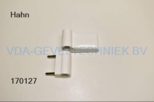 Dr. Hahn 2-delig scharnier KT-B-FB RAL9016 Wit. Opdek 15-20mm.