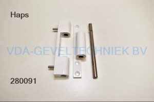 Haps hsv blokscharnier 120mm RAL9016 2412-30