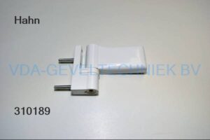 Dr. Hahn 2-delig scharnier KT-EV RAL9016 Wit. Opdek 15-20mm.
