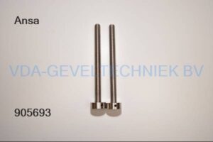 Ansa rvs knop M12x140mm set
