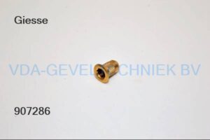 Giesse messing inslag bus 12 x 20 mm.