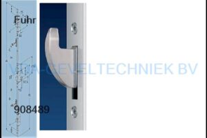 Fuhr Meerpuntssluiting Drn 45 / 92 / 8 / 16x 2170 mm Verstelbare Rolschoot 2 x Haak Geel