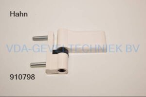 Dr. Hahn 2-delig scharnier Serie KT-EV Fix RAL9001 (opdek 15-20MM)