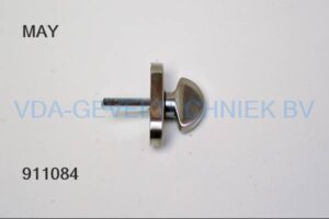 HvN KNOP 731 OP ROZET TBV BEUGELSLOT RVS KLIKROZET OVAAL HOH 43 MM