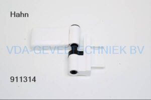 Dr. Hahn 2 delig scharnier KT-EV opdek 18-23mm Ral 9016