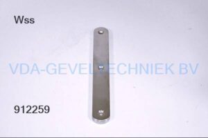 WSS May BLIND schild binnen RVS Mat 258x33MM model 6011